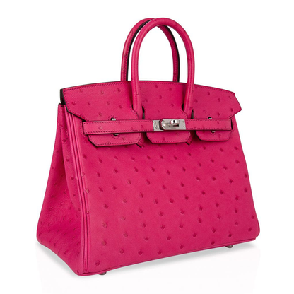 Vivid Jewel Hot Pink Dotted Indentation Structured Hand Tote With Polished Silvery Twist Lock Hardware, Matching Hanging Padlock And Base Defensive Metal Studs