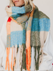Dreaming In Color Plaid Scarf