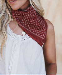 Rylee Flower Field Bandana Scarf