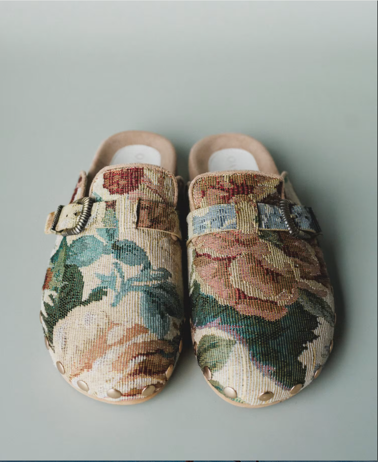 Toni Floral Slip On Mules