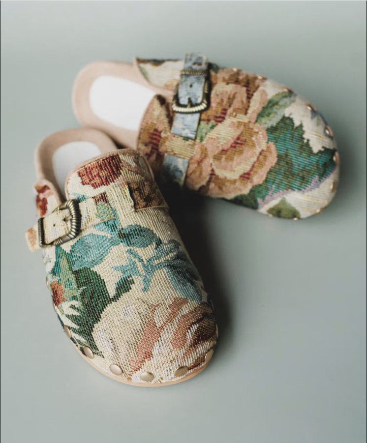 Toni Floral Slip On Mules