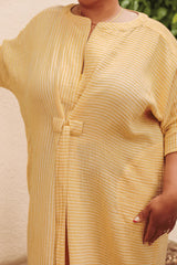 Effortless Summer Glow: The Yellow Kaftan Dress